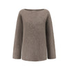 SWAYING 25 Fall/Winter Collection: Crew Neck Yak Wool Sweater SW-SW25AW1T39C2S2-HZ (Gray-Brown)